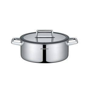 ماهی تابه استیل کف لیزری عرشیا 24 سانتی متری مدل SS050-3340