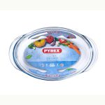 تابه بیضی‌دربدار پیرکس‌فرانسه سری اسنشال سایز 20*33