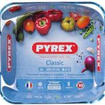 تابه مربع پیرکس فرانسه سری Classic سایز 21*25