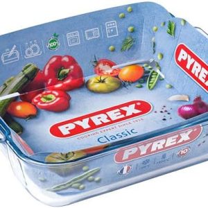 تابه مربع پیرکس فرانسه سری Classic سایز 21*25