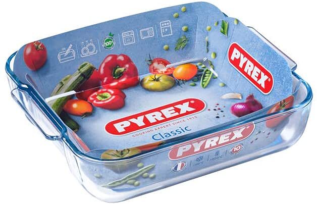 تابه مربع پیرکس فرانسه سری Classic سایز 21*25