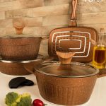 سرویس قابلمه 15 پارچه بی.وی.کی مدل دورو گرانیت کد 713515