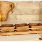اردو خوری 3 خانه مربع چوبی بی.وی.کی کاریزما طلایی کد VK412203