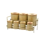 ست جای ادویه 8 پارچه بی.وی.کی مدل درب چوب Kk کد 863692