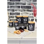 ست جای ادویه 8 پارچه بی.وی.کی مدل درب چوب Mm کد 863661