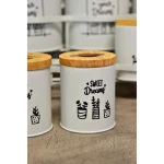 ست جای ادویه 8 پارچه بی.وی.کی مدل درب چوب S_K کد 863416
