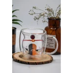 لیوان دو جداره بی.وی.کی طرح گربه کد 316001