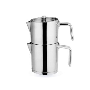 کتری و قوری استیل 2 لیتر مدل کلاسیک یونیک کد UN-7264