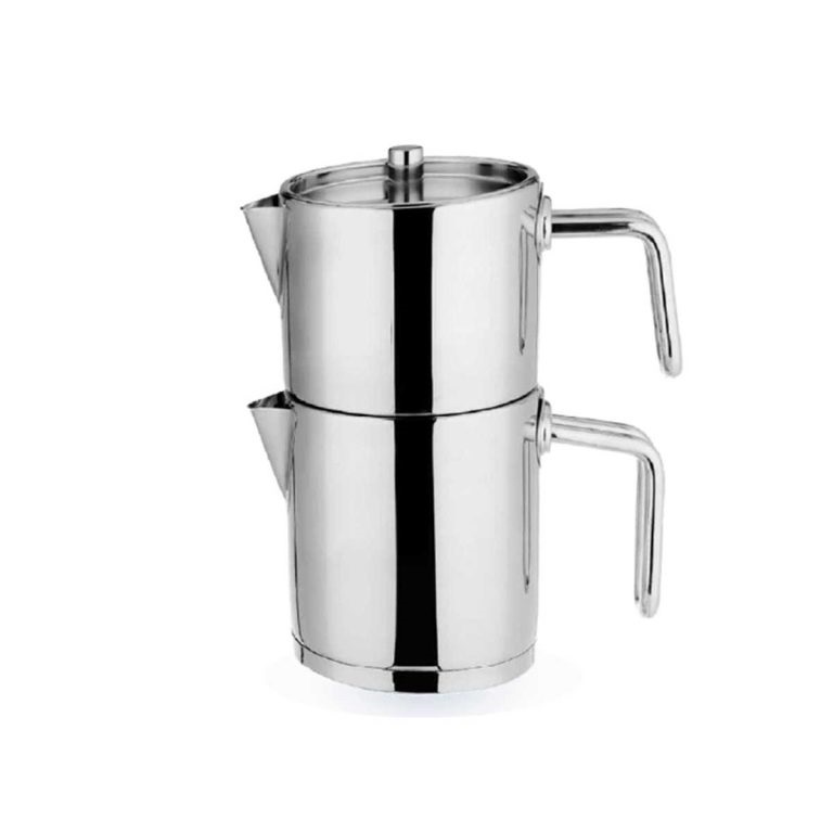کتری و قوری استیل 2 لیتر مدل کلاسیک یونیک کد UN-7264