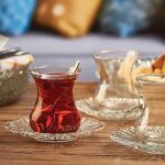 استکان و نعلبکی پاشاباغچه مدل آرورا کد 95961 ست 12 پارچه