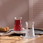 استکان و نعلبکی پاشاباغچه مدل تایملس کد 96991 ست 12 پارچه