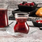 استکان و نعلبکی پاشاباغچه مدل دانتل کد 96574 ست 12 پارچه