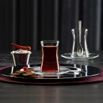 استکان و نعلبکی پاشاباغچه مدل هیبلی کد 95290 ست 12 پارچه