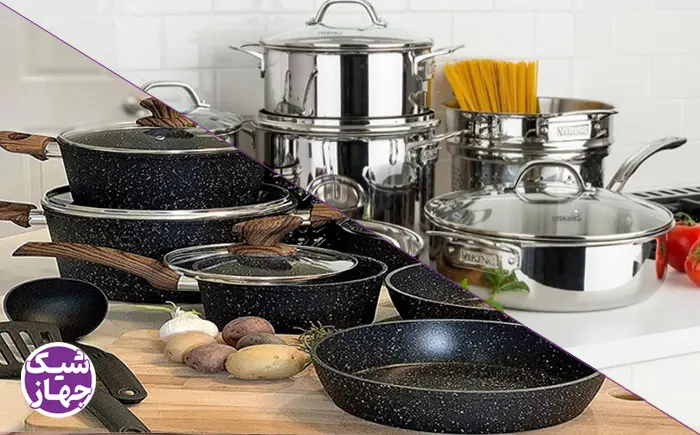 مقایسه قابلمه های گرانیتی و استیل