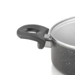 تابه دو دسته گرانیت سایز 26 درب شیشه ای مدل تیارا