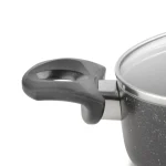 تابه دو دسته گرانیت سایز 22 درب شیشه ای مدل تیارا